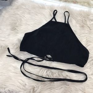 Cross cross crop top